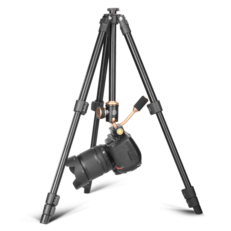 轻装时代Q160S微单单反相机三脚架 便携摄影手机直播铝合金三角架