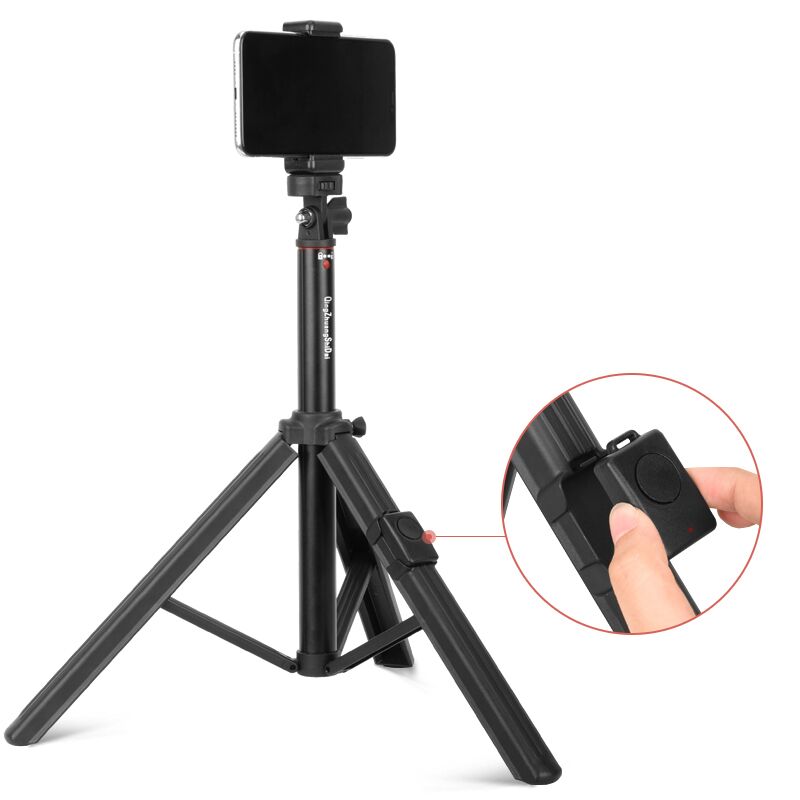QZSD ZP100 142CM High Max Load 1KG Lightweight Mobile Phone Photography Stand Smartphone Self Timer Tripod