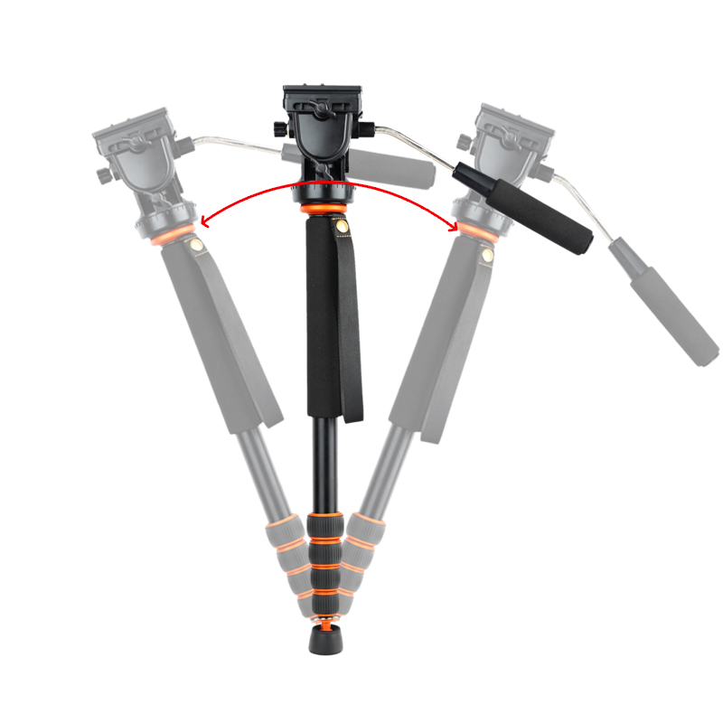 QZSD Q238  Monopod With Basic Tripod For Camcoder Video Camera 