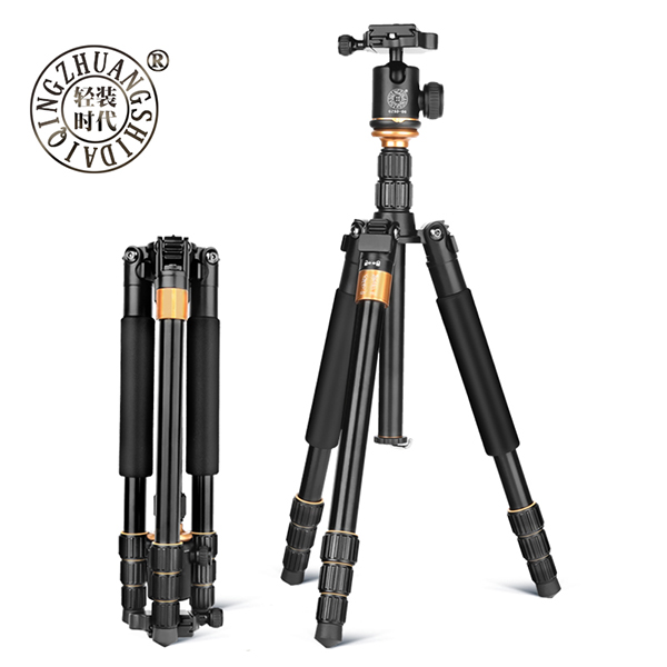 Multi-function Q999S 1.5KG Portable Camera Tripod Monopod With 1500MM Height And Ball Head Photographic Tripod stand 