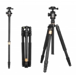 Q222 62'' 8KG Load AluminumTripod Monopod Flexible Travel Tripod Stand with Damping Ball head for Digital dslr video camera