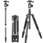 Multi-function Q999S 1.5KG Portable Camera Tripod Monopod With 1500MM Height And Ball Head Photographic Tripod stand 