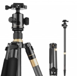 QZSD Q222C Compact carbon fiber photography equipment tripod stand for camera tripod kit 62.8